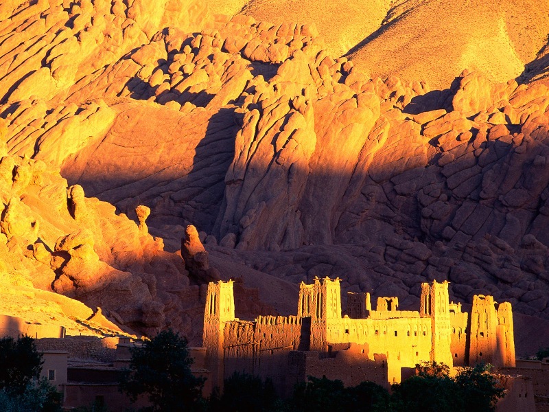 casbah ruins, dades gorge, morocco